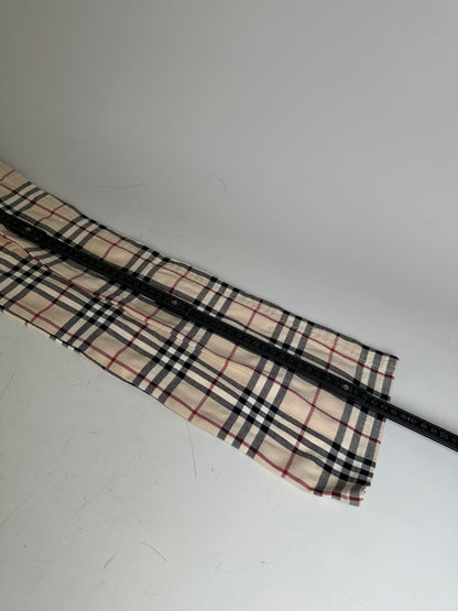 Vintage Burberry Nova Check Trousers Beige XS