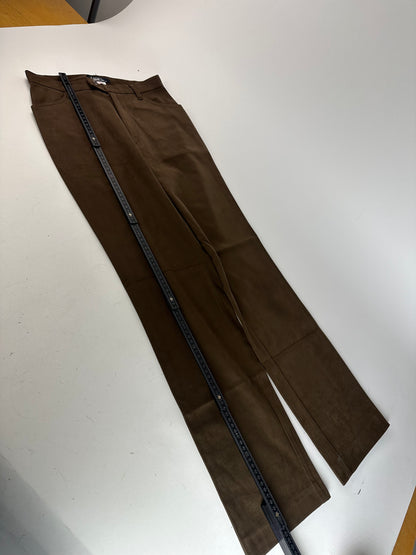 Vintage Issey Miyake Suede Pants Brown M