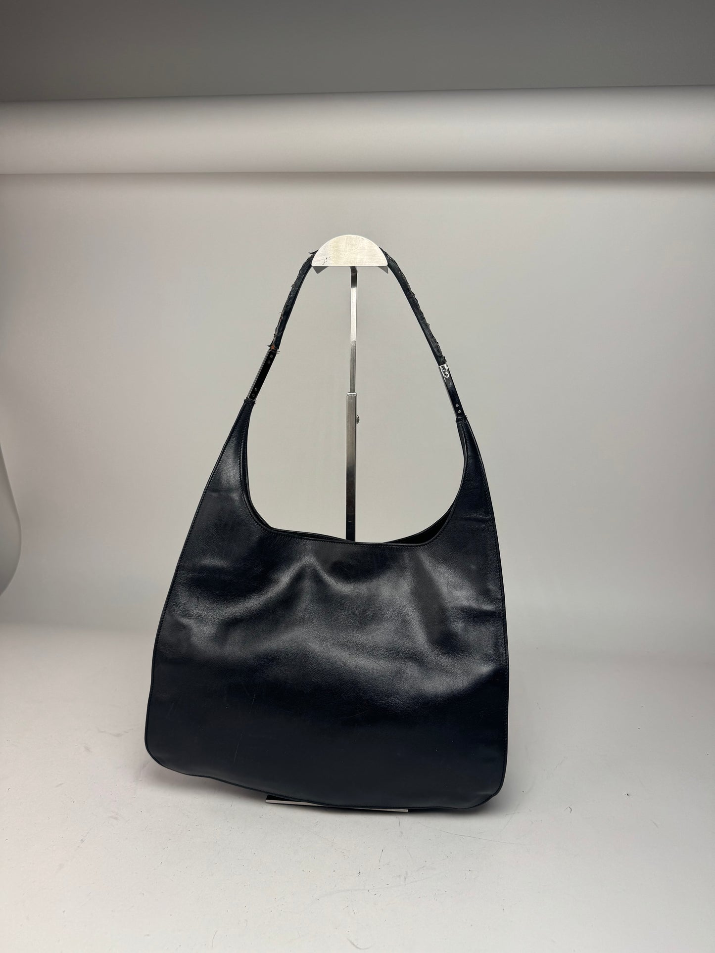 Vintage Gucci Leather Handbag Black