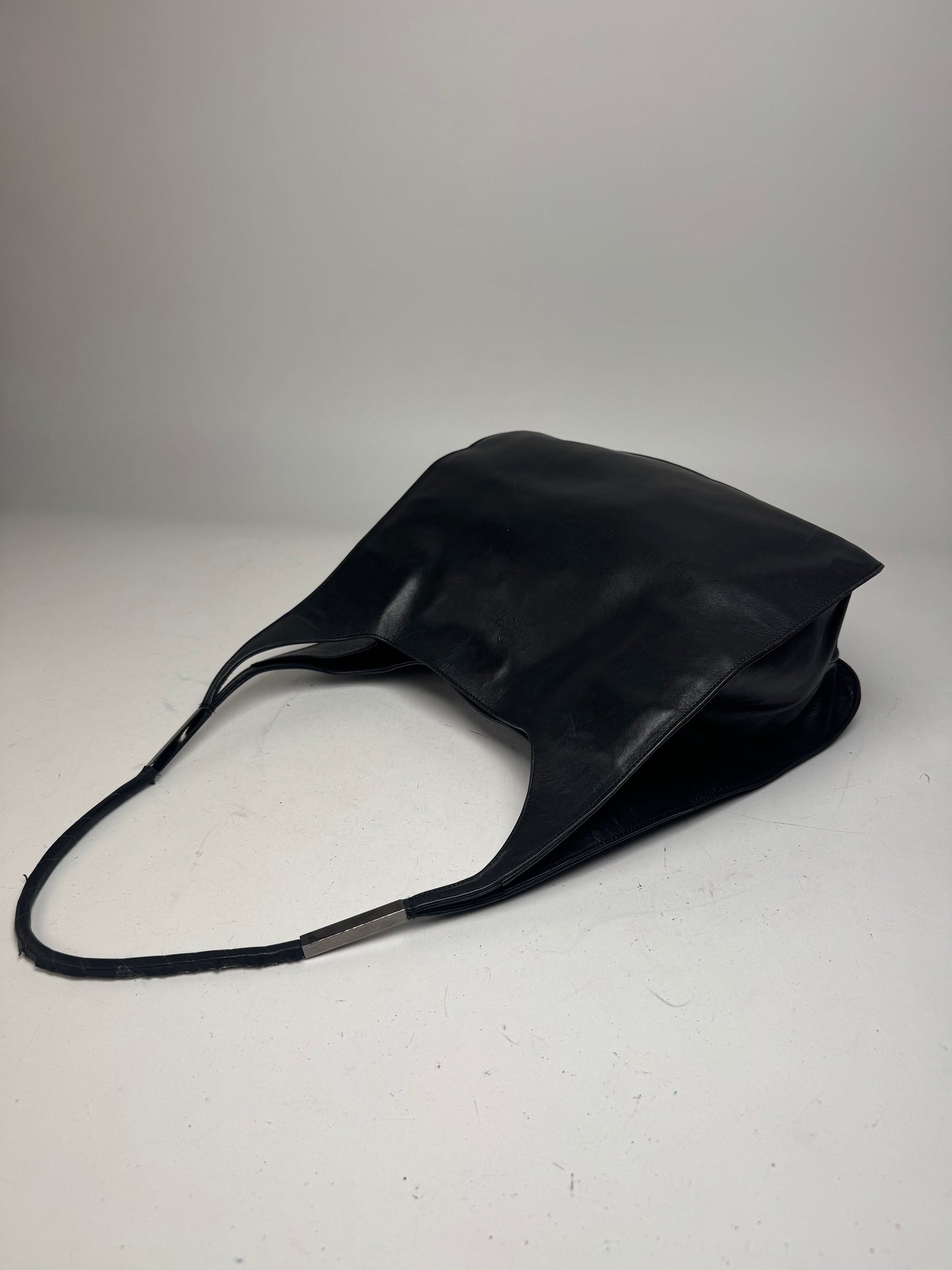 Vintage Gucci Leather Handbag Black