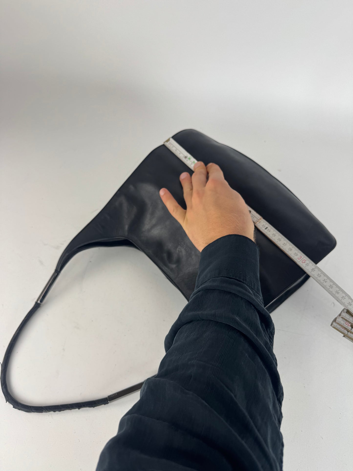 Vintage Gucci Leather Handbag Black