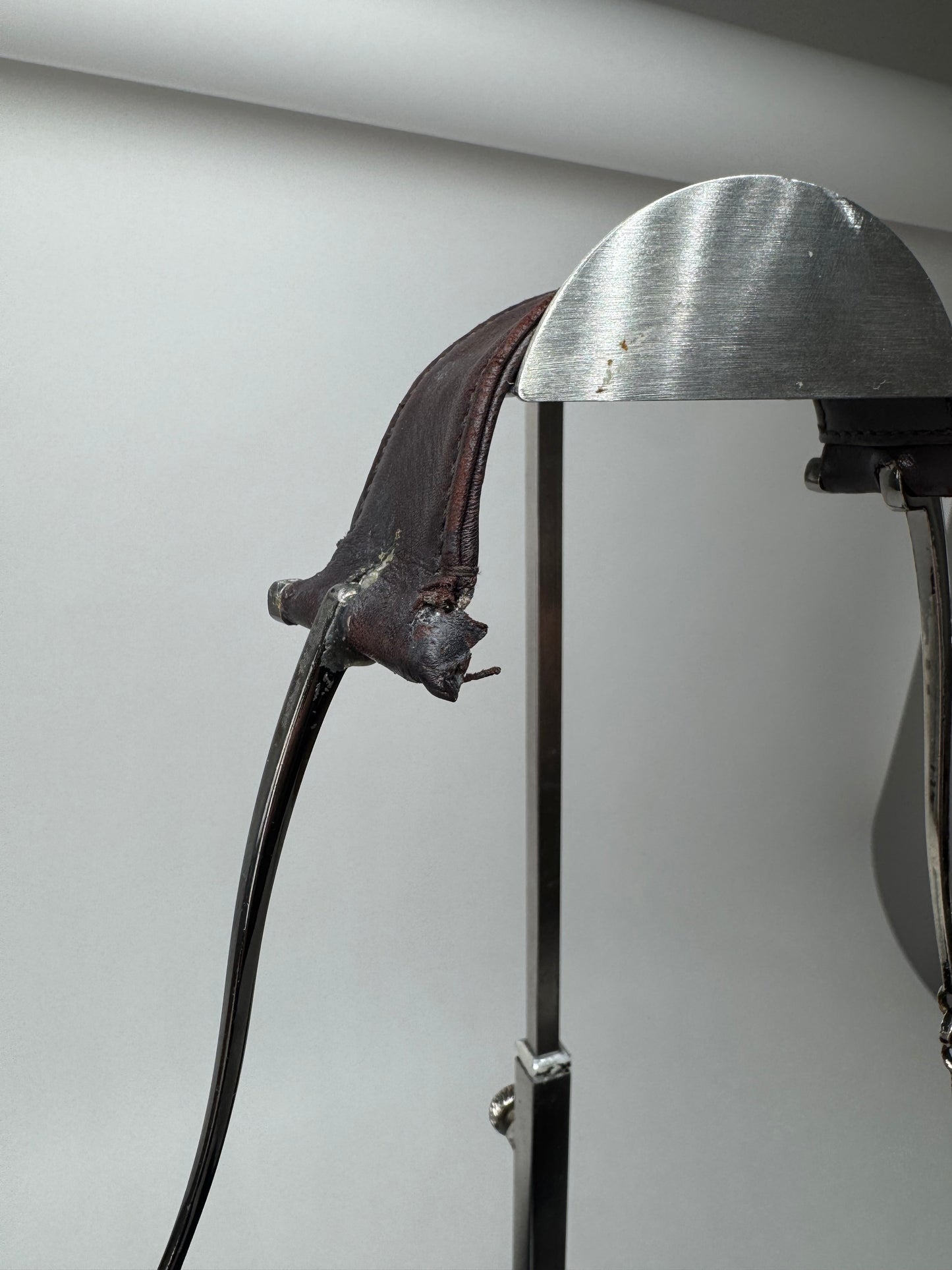 Sac fourre-tout seau vintage en cuir Gucci marron