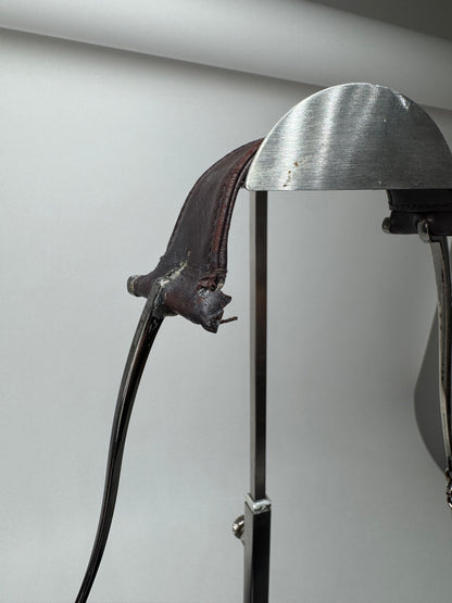 Sac fourre-tout seau vintage en cuir Gucci marron