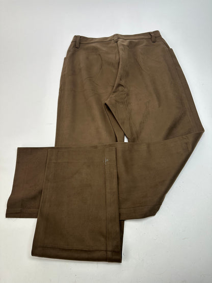 Vintage Issey Miyake Suede Pants Brown M
