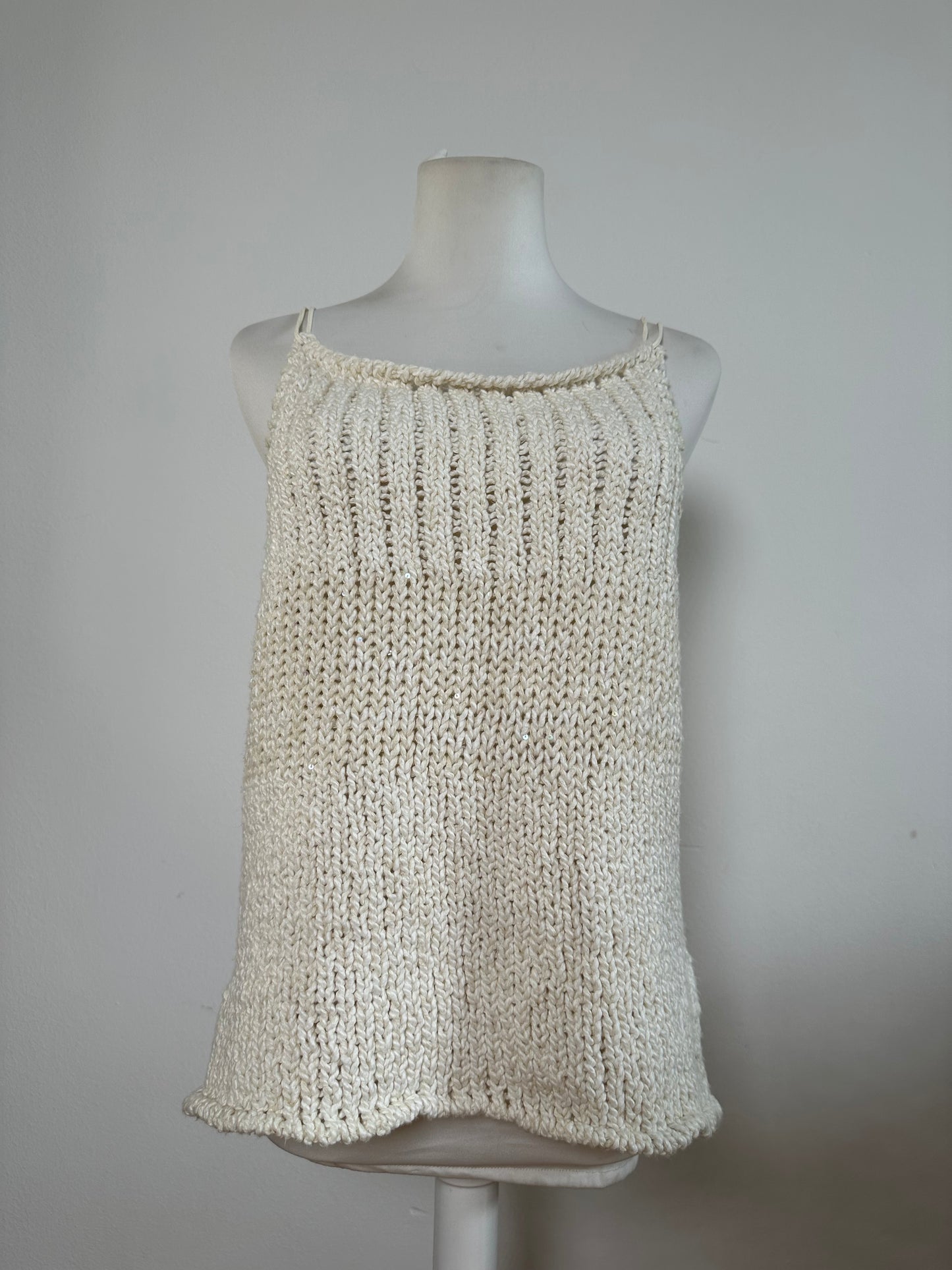 Vintage Escada Cotton Top Cream M