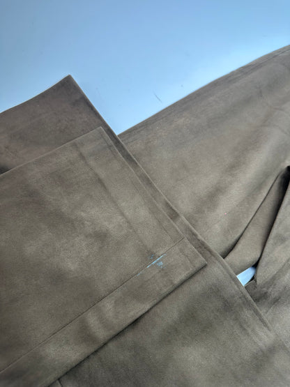 Vintage Issey Miyake Suede Pants Brown M
