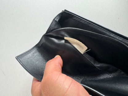 Vintage Bottega Veneta Intrecciato leather wallet black