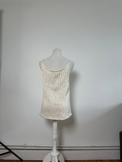 Vintage Escada Cotton Top Cream M