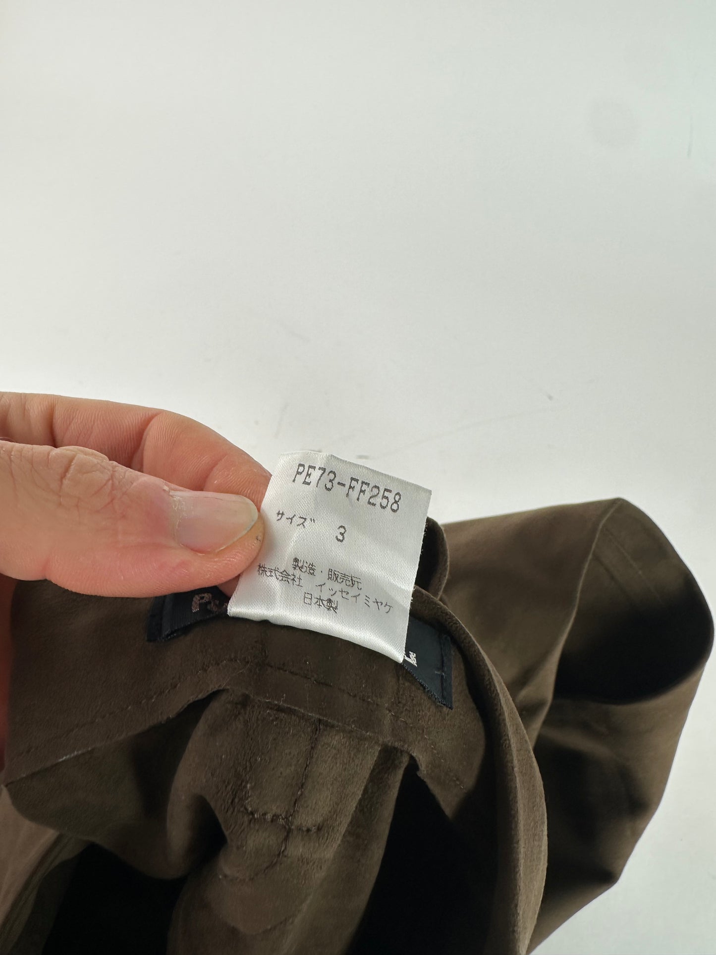 Vintage Issey Miyake Suede Pants Brown M