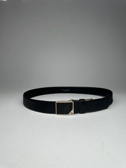 Vintage Dior leather belt black