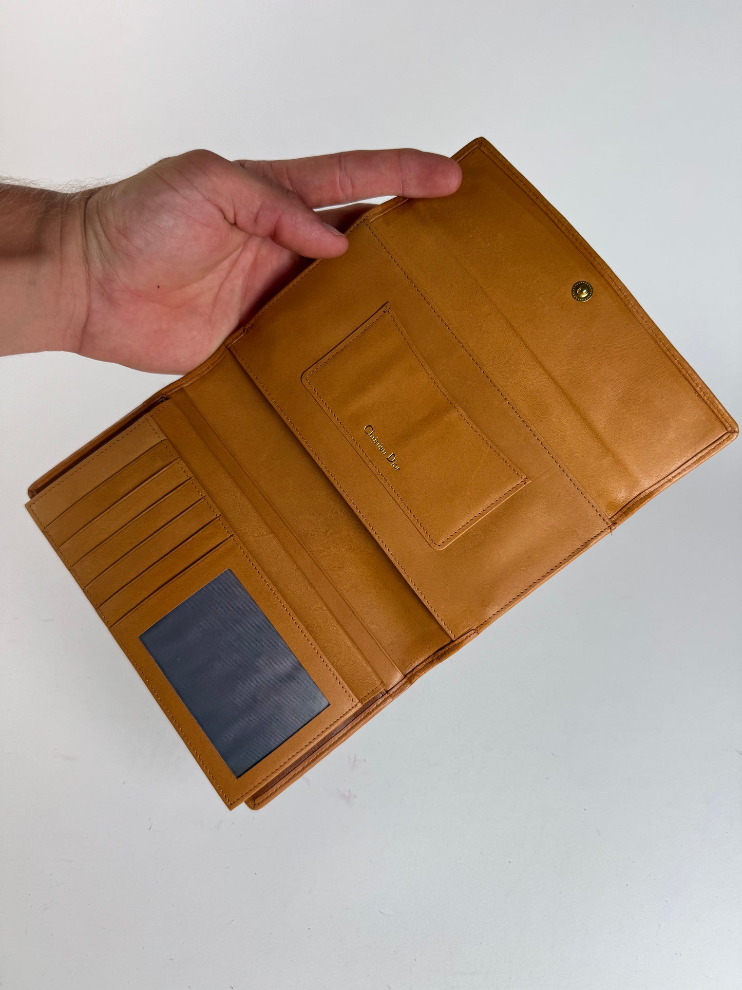 Vintage Dior Leather wallet black brown