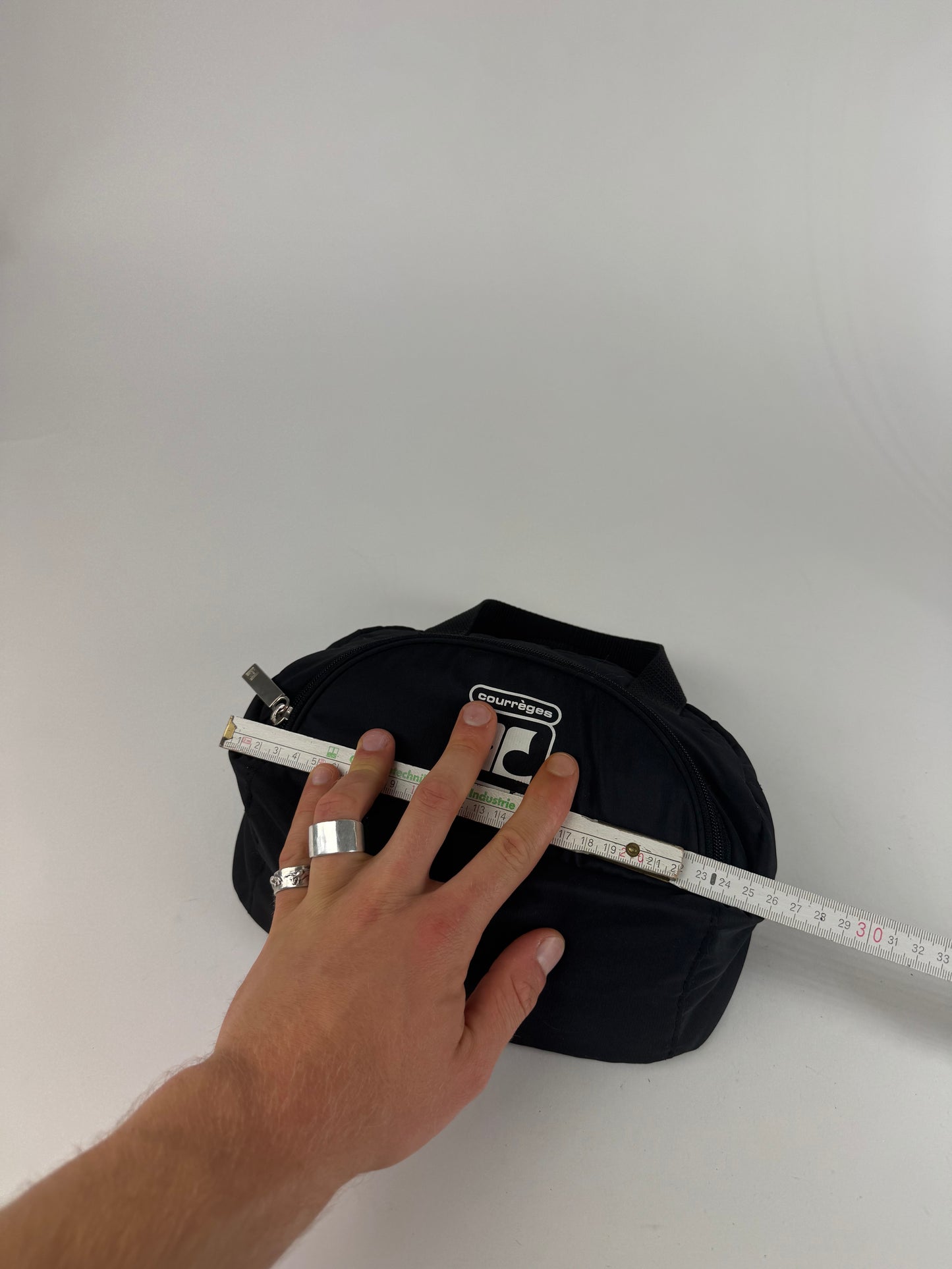 Vintage Courreges Polyester Bag black