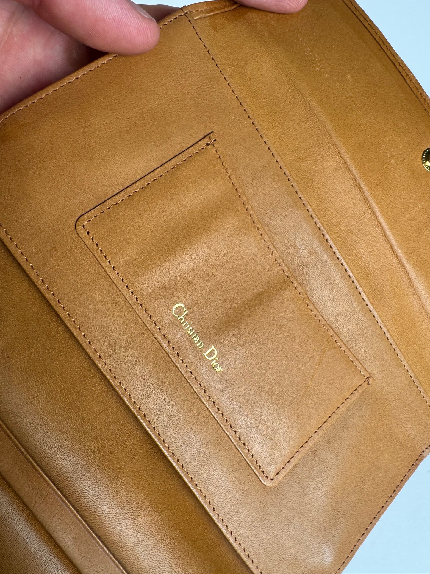 Vintage Dior Leather wallet black brown