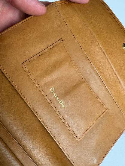 Vintage Dior Leather wallet black brown