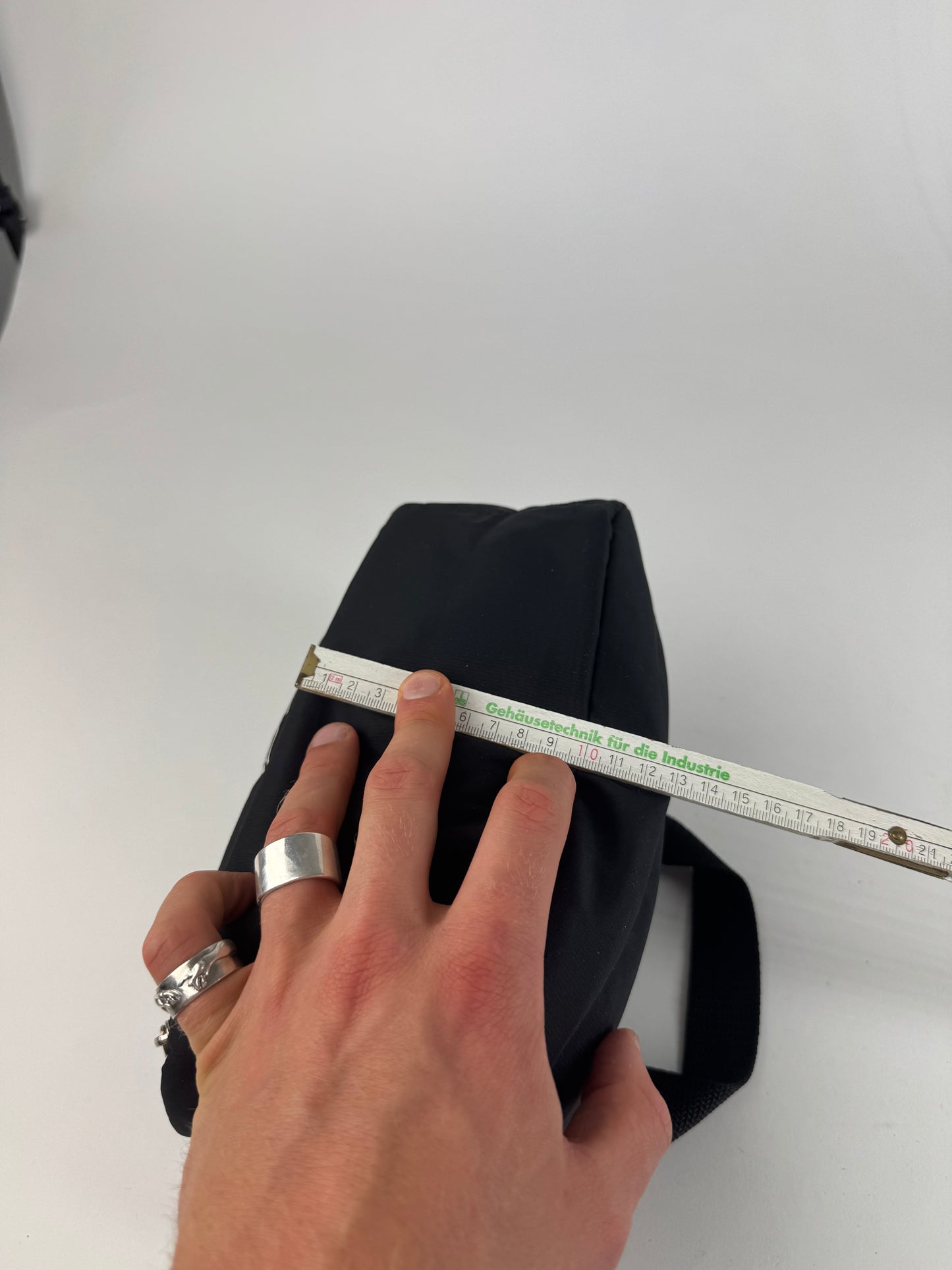 Vintage Courreges Polyester Bag black