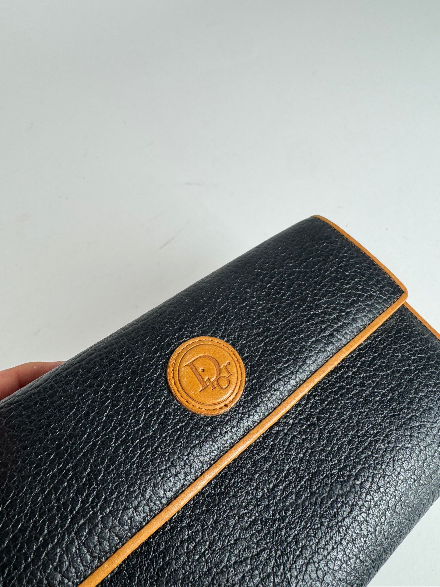 Vintage Dior Leather wallet black brown