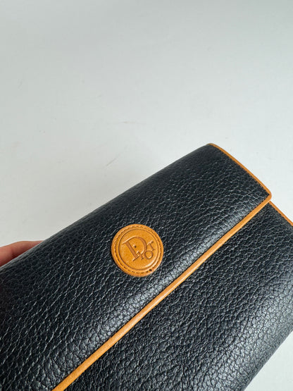 Vintage Dior Leather wallet black brown
