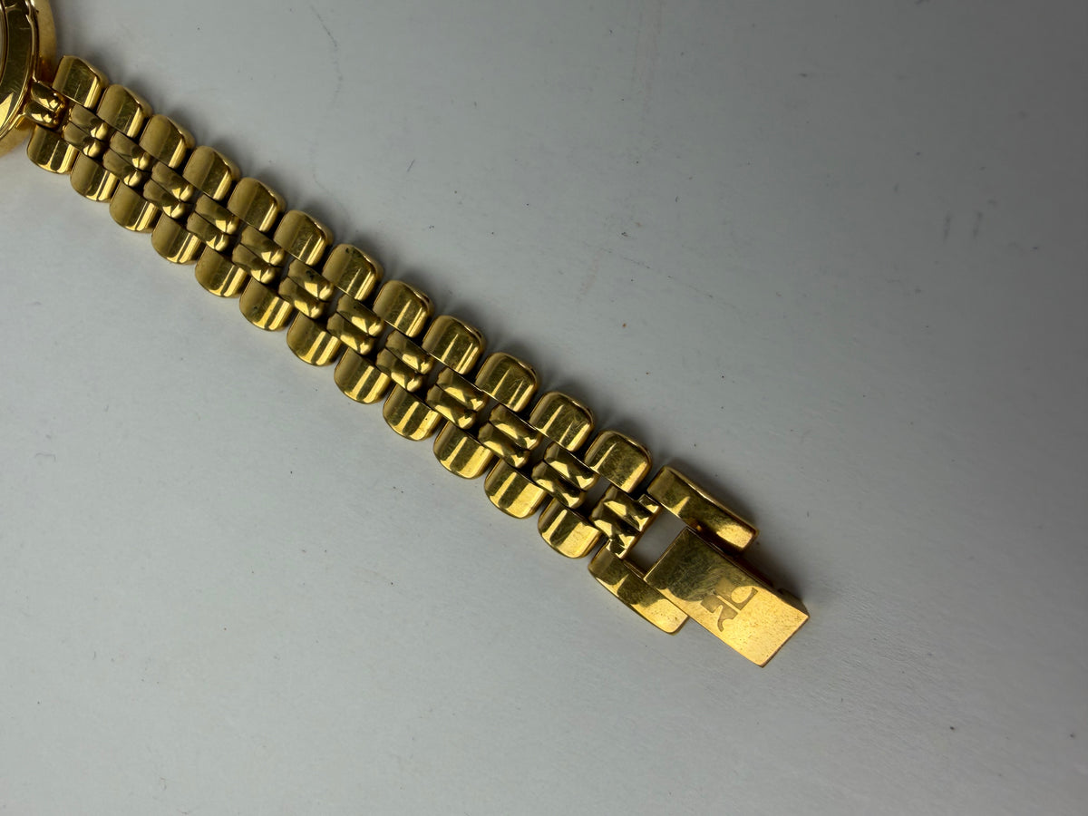 Vintage Courrèges Two-Tone Bracelet Watch c. Late 1980s Gold Silver