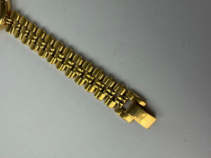 Vintage Courrèges Two-Tone Bracelet Watch c. Late 1980s Gold Silver