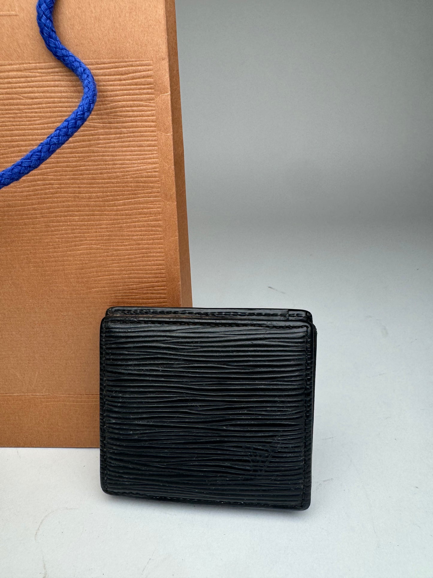 Vintage Louis Vuitton EPI Leather Coin Purse Black