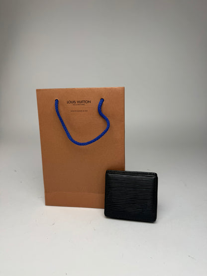 Vintage Louis Vuitton EPI Leather Coin Purse Black
