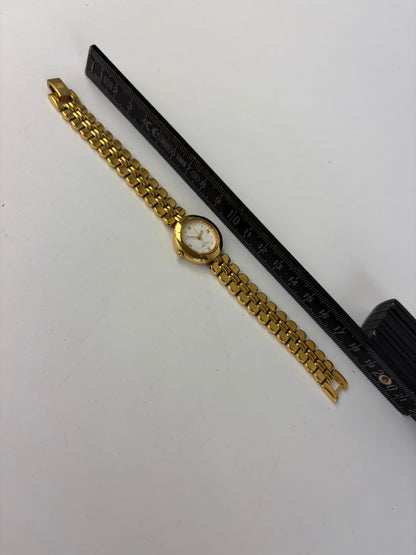 Vintage Courrèges Two-Tone Bracelet Watch c. Late 1980s Gold Silver