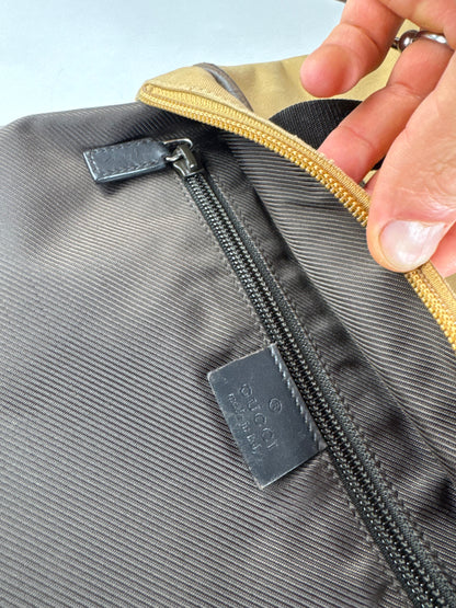 Vintage Gucci Canvas/Leather Handbag Camel Brown