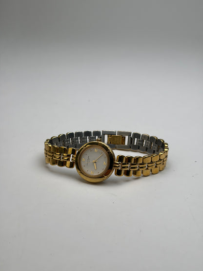Vintage Courrèges Two-Tone Bracelet Watch c. Late 1980s Gold Silver