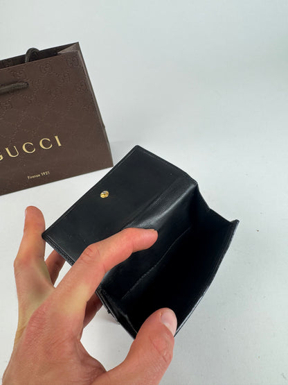 Vintage Gucci Canvas leather wallet black