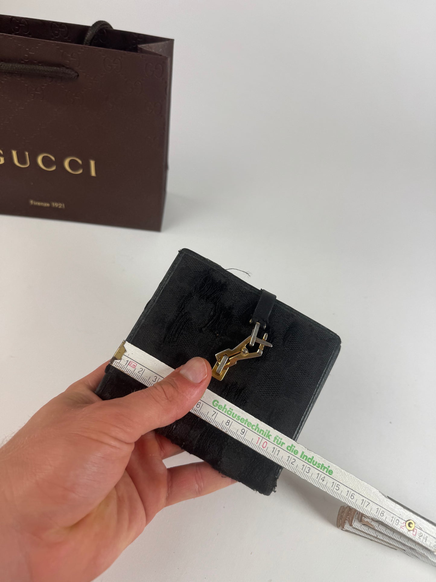 Vintage Gucci Canvas leather wallet black