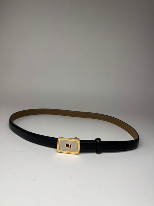 Vintage Dior Leather belt black