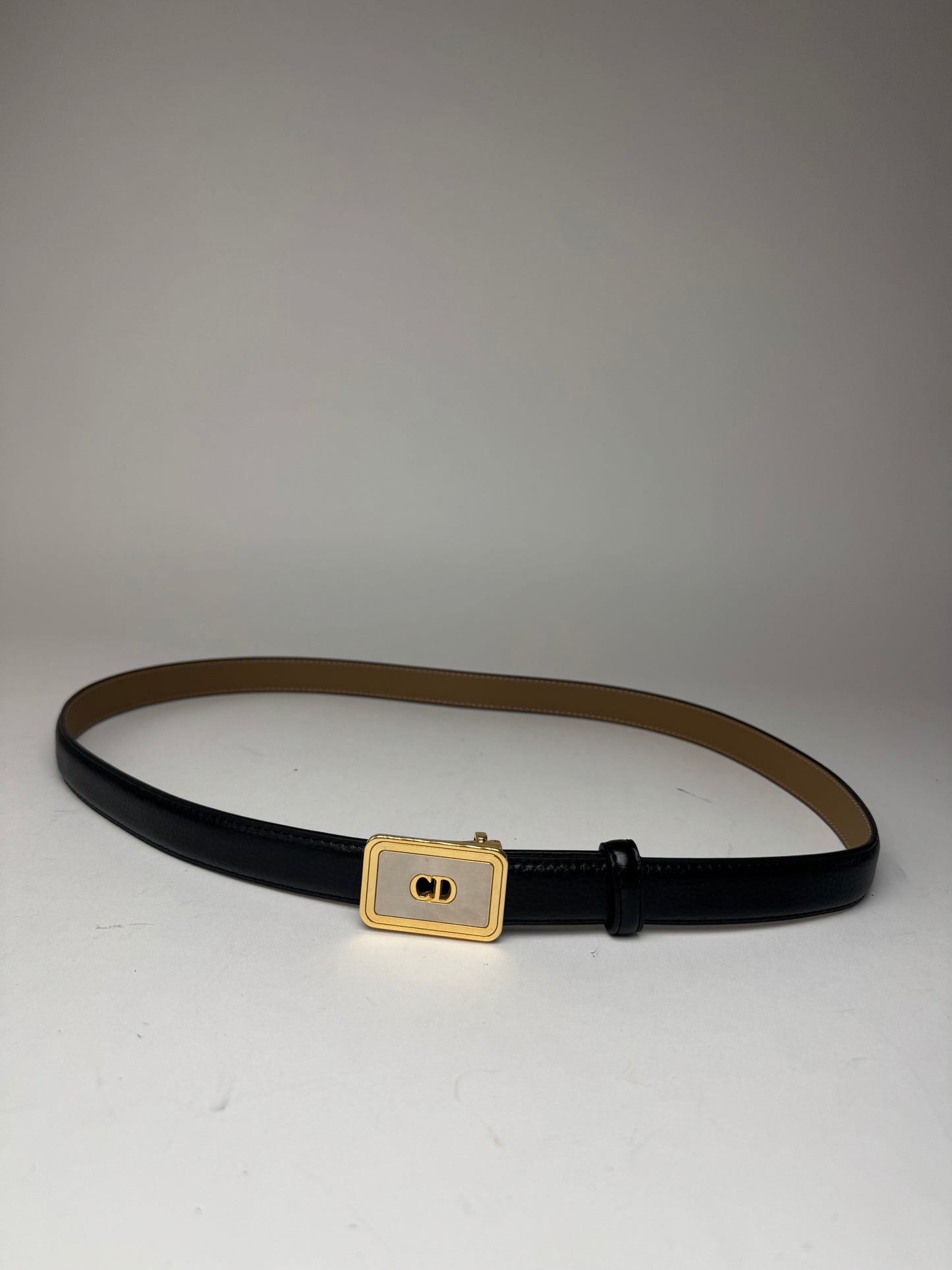 Vintage Dior Leather belt black