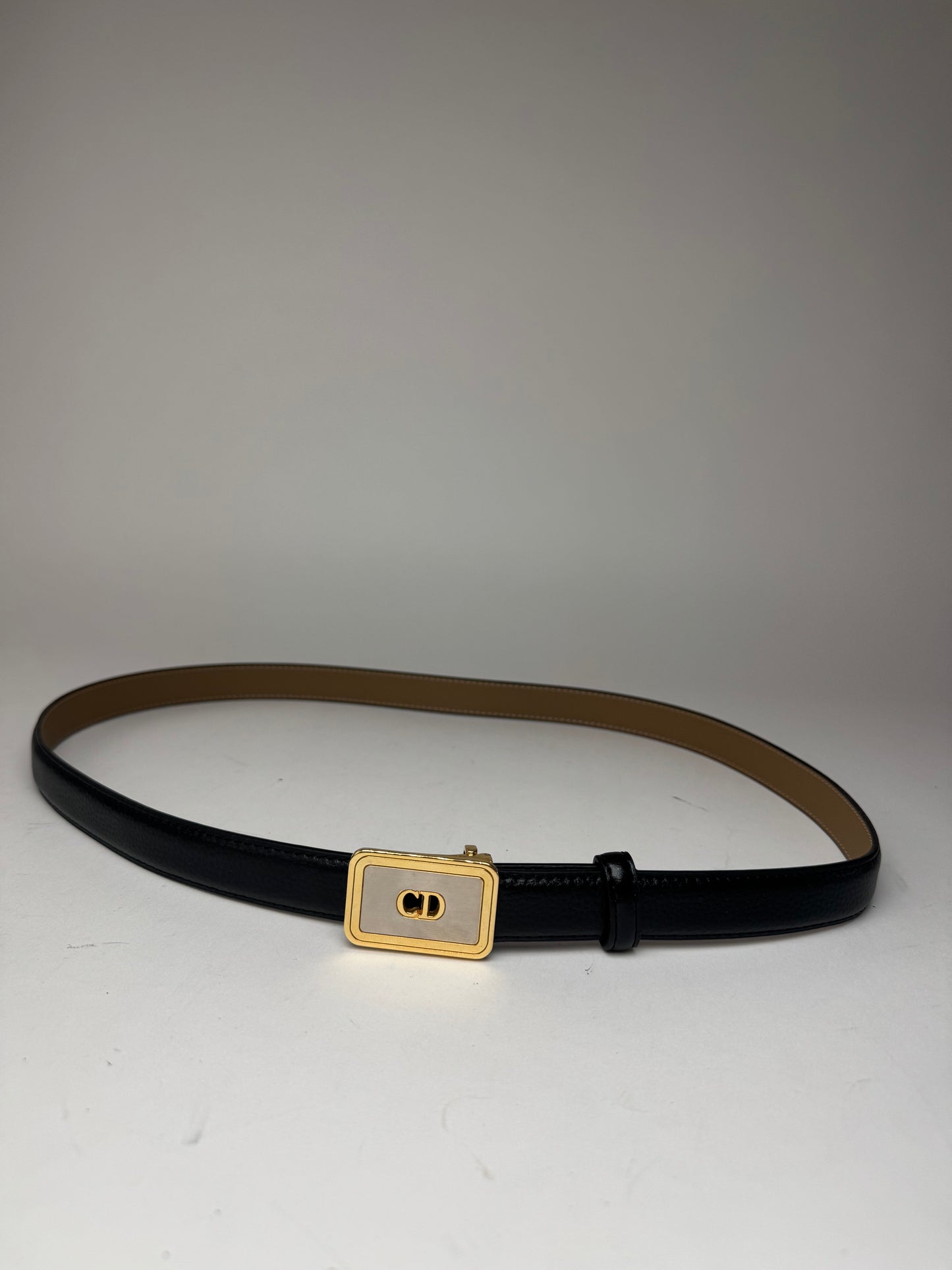 Vintage Dior Leather belt black