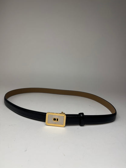 Vintage Dior Leather belt black