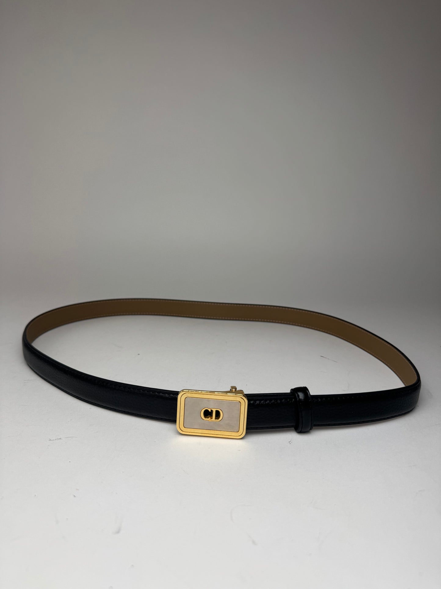 Vintage Dior Leather belt black
