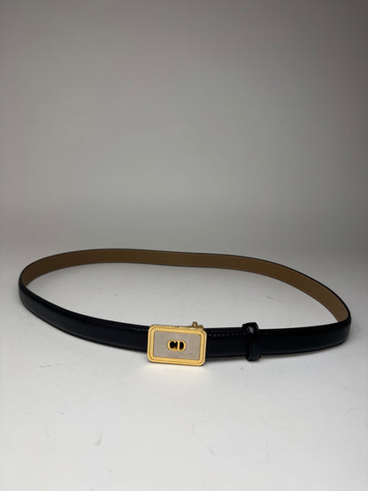Vintage Dior Leather belt black