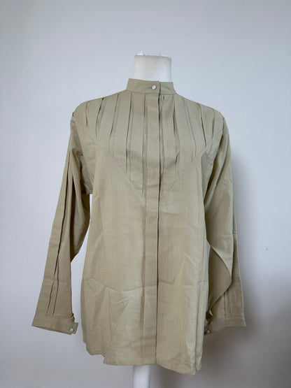 Vintage Dior Cotton Blouse Beige M