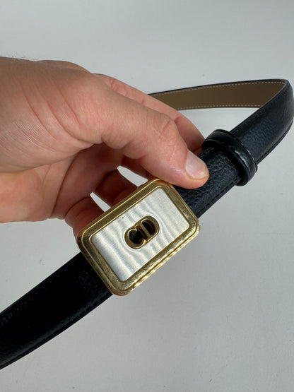 Vintage Dior Leather belt black