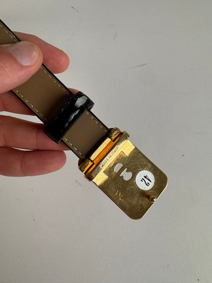 Vintage Dior Leather belt black