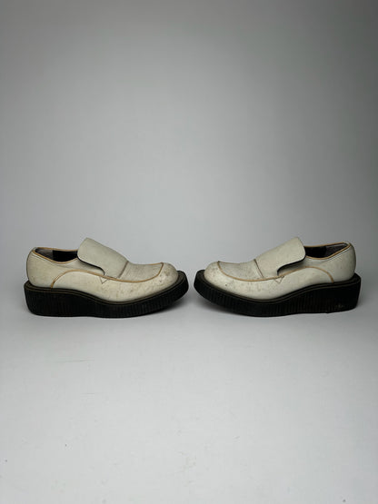 Vintage Jean Paul Gaultier Leather Sneaker Black White