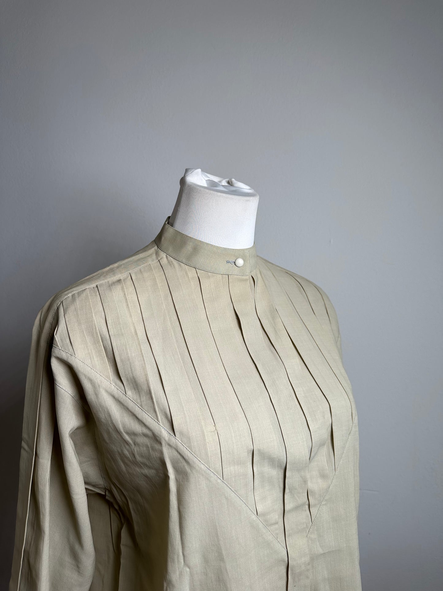 Vintage Dior Cotton Blouse Beige M