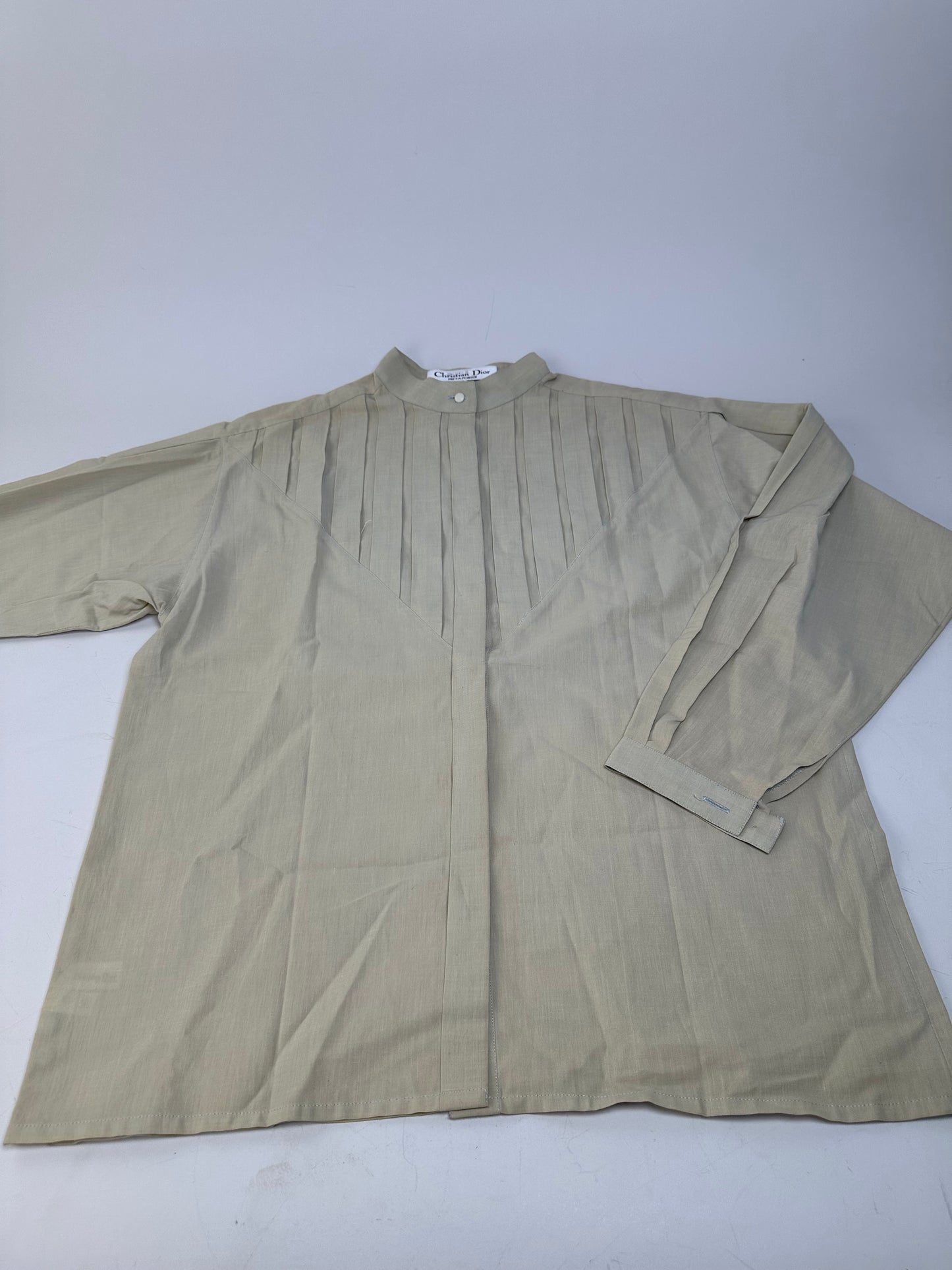 Vintage Dior Cotton Blouse Beige M