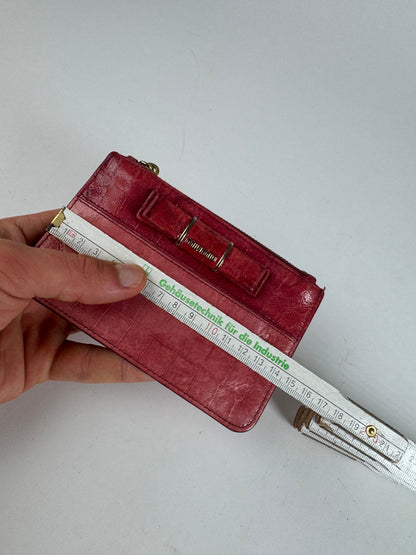 Vintage Miu Miu Leather Card Holder Pink