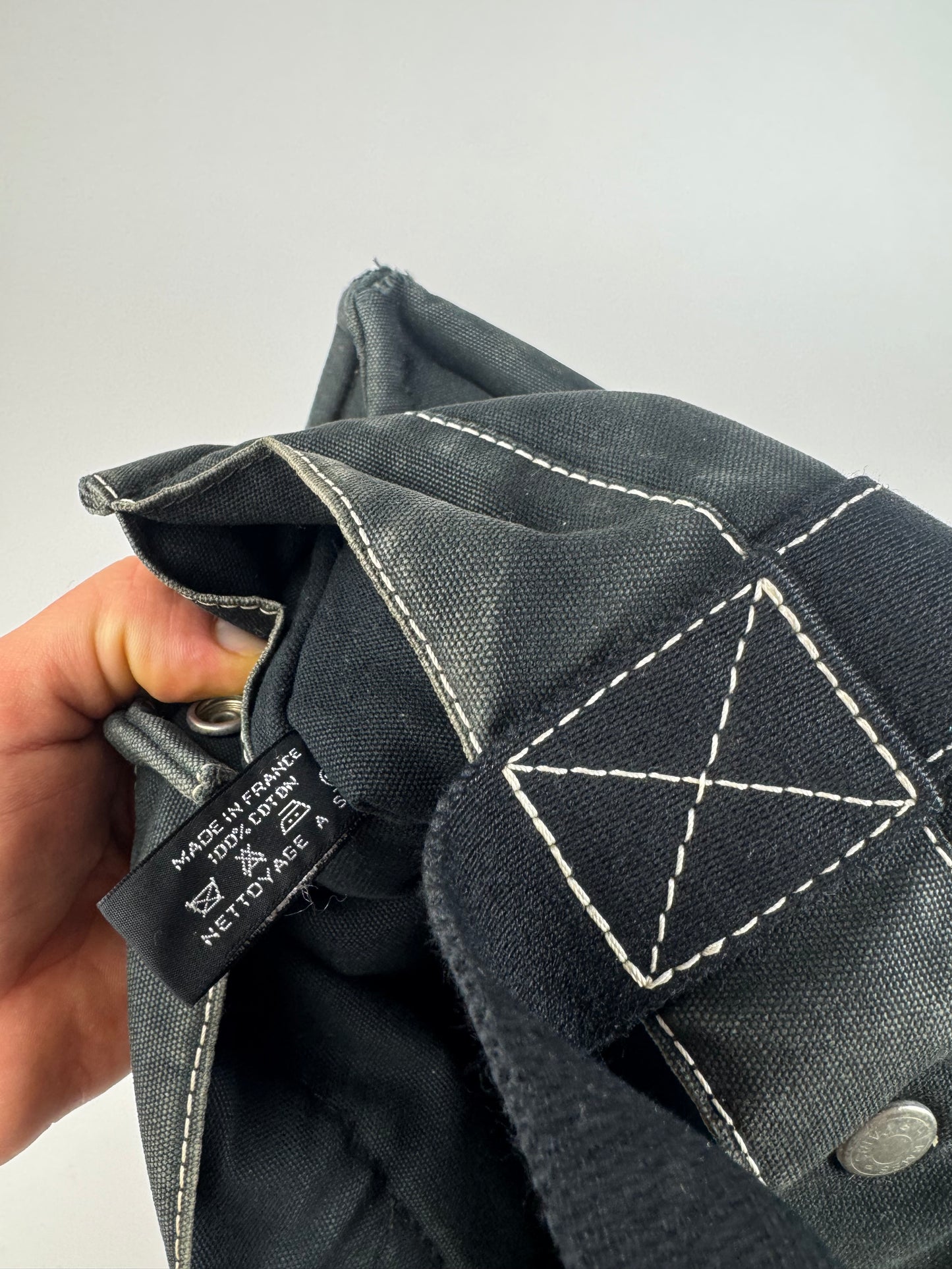 Vintage Hermes Shopper bag black