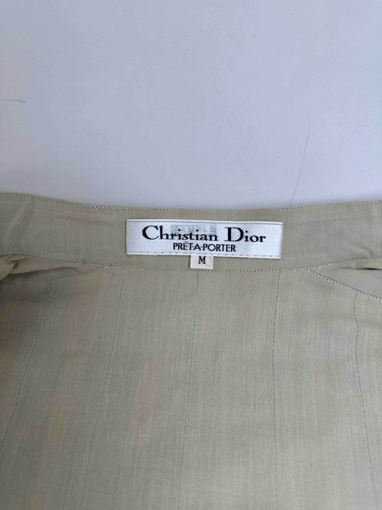 Vintage Dior Cotton Blouse Beige M