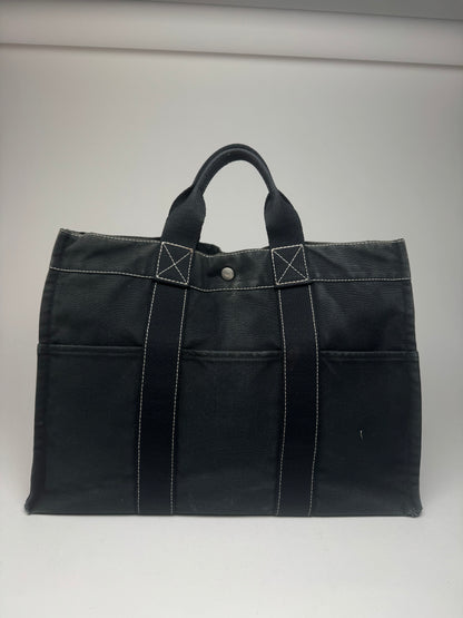 Vintage Hermes Shopper bag black
