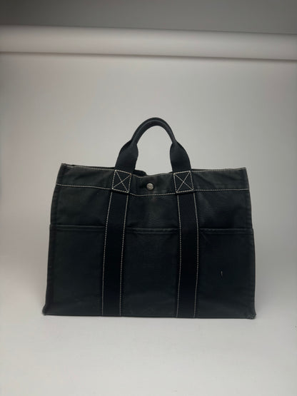 Vintage Hermes Shopper bag black