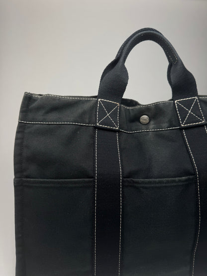 Vintage Hermes Shopper bag black
