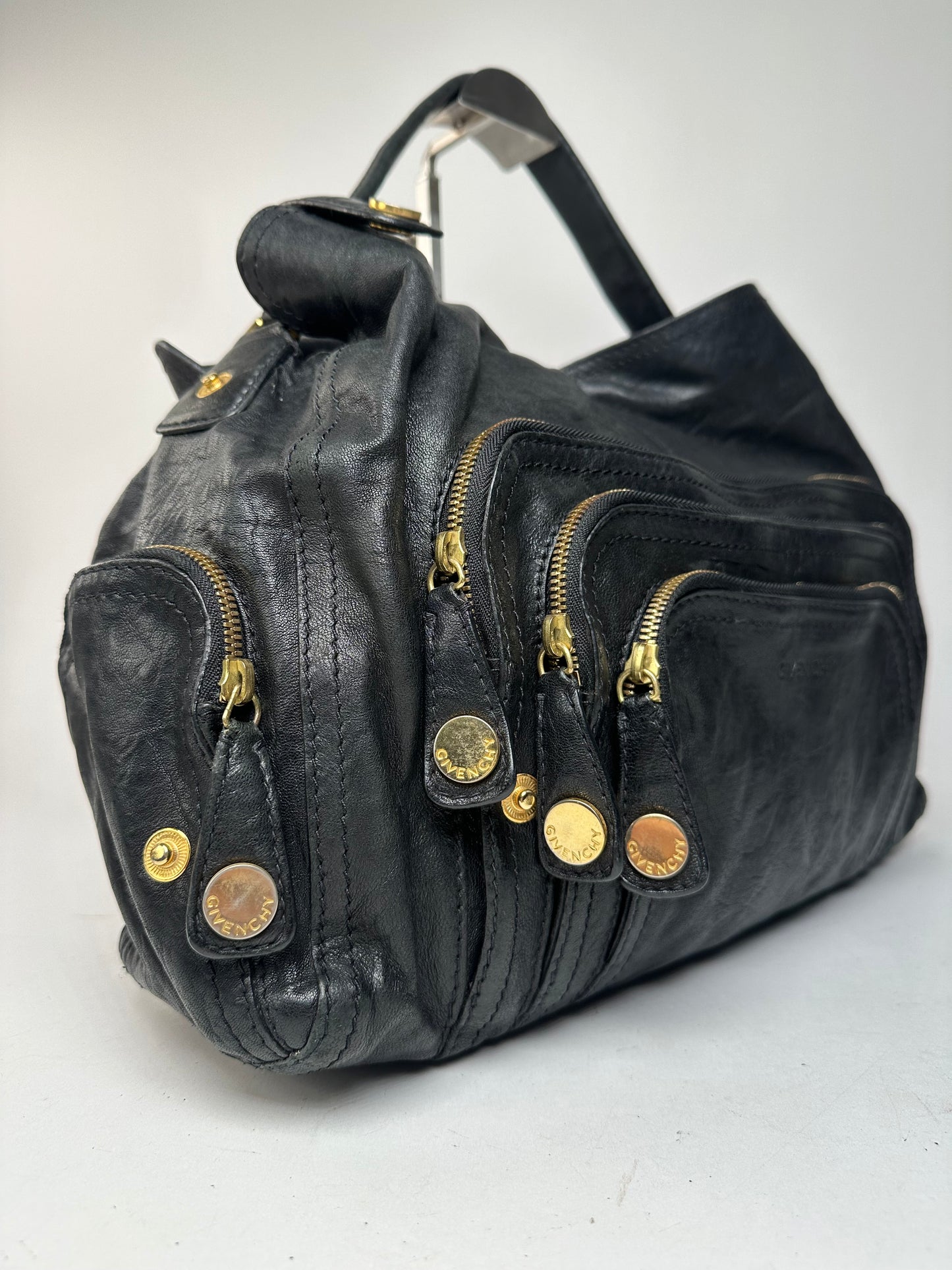 Vintage Givenchy Leather Handbag Black