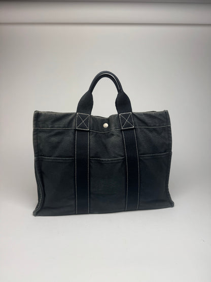 Vintage Hermes Shopper bag black